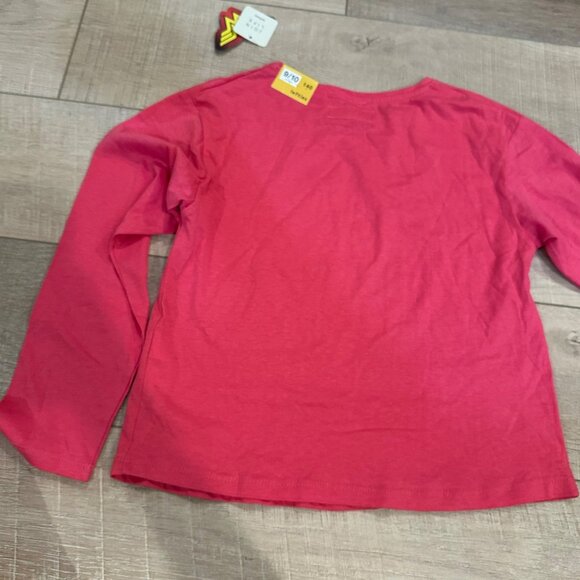 LEFTIES GIRLS PINK LONG SLEEVE SUPER WOMAN SHIRT 9/10 NEW - Picture 7 of 7